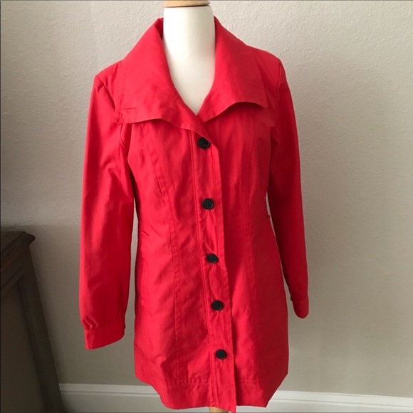 Andrew Marc Jackets & Blazers - Andrew Marc New York Red Trench Coat Lined M